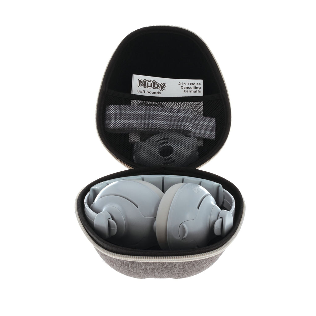 Soft Sounds 2-in-1 Noise Cancelling Earmuffs | Grey #3762F