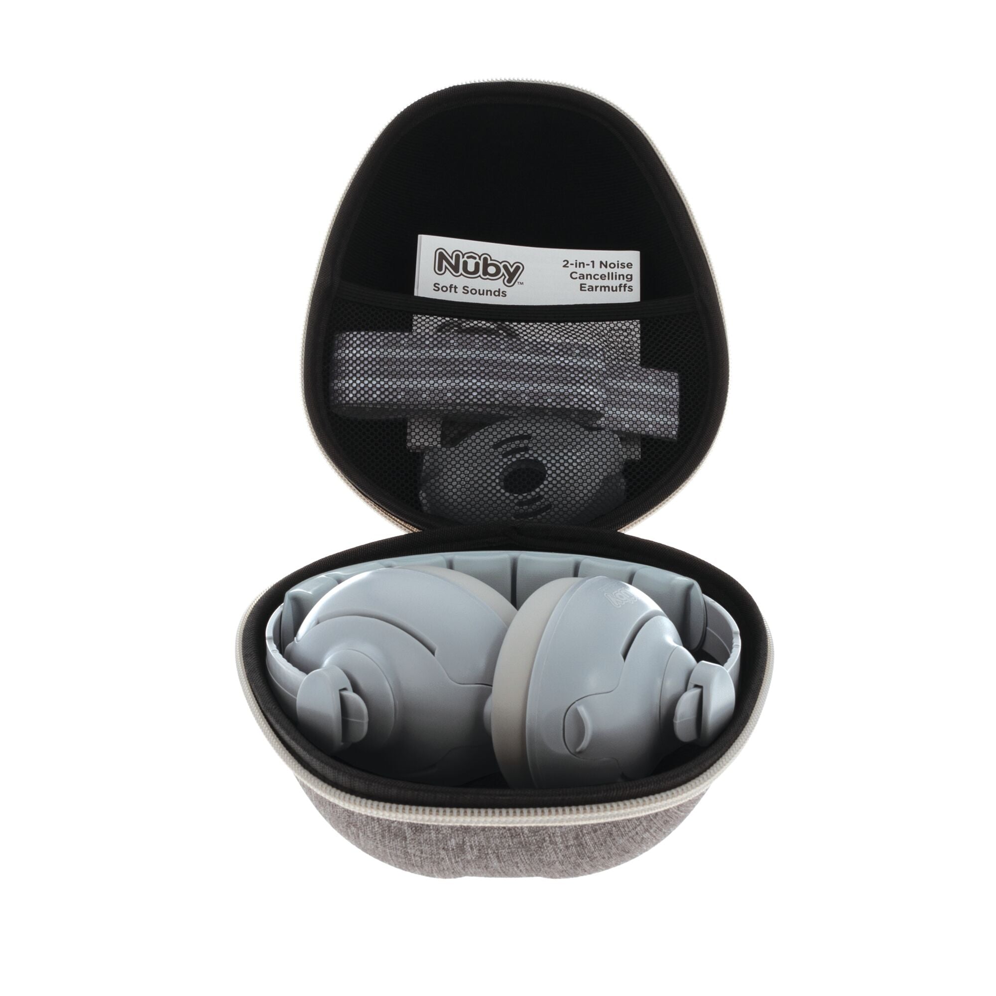 Soft Sounds 2-in-1 Noise Cancelling Earmuffs | Grey #3762F