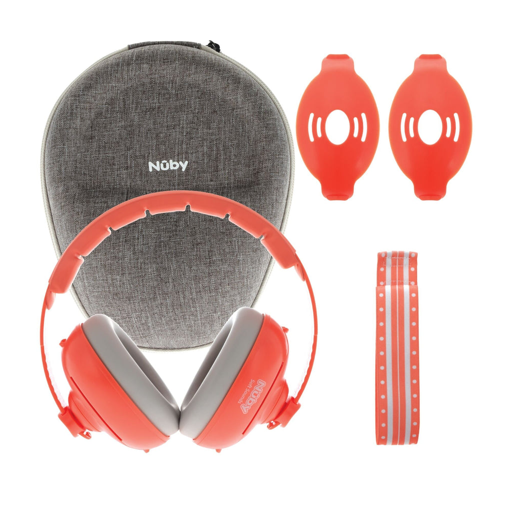 Soft Sounds 2-in-1 Noise Cancelling Earmuffs | Orange #375XQ