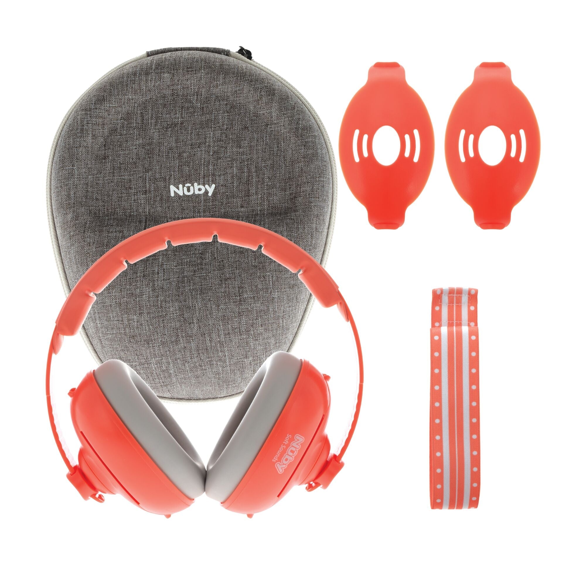 Soft Sounds 2-in-1 Noise Cancelling Earmuffs | Orange #375XQ