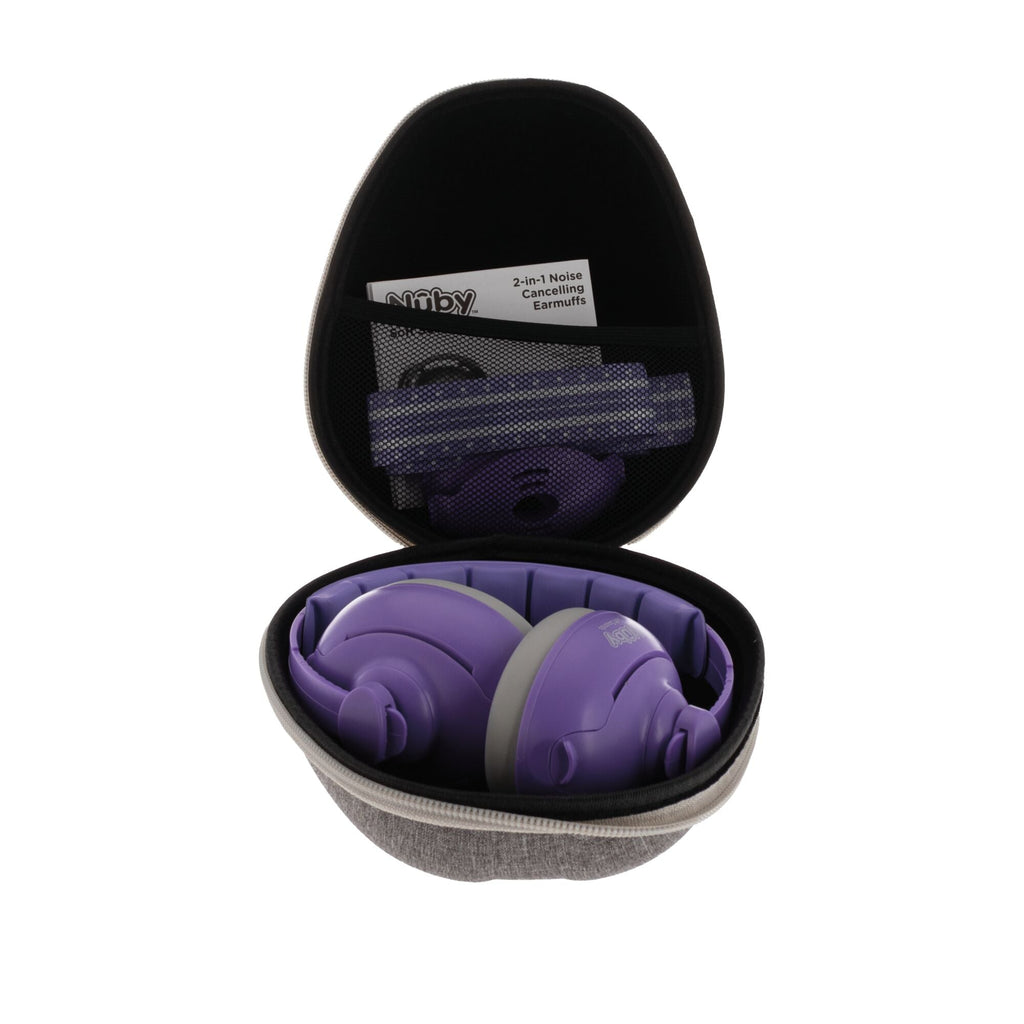 Soft Sounds 2-in-1 Noise Cancelling Earmuffs | Purple #37374