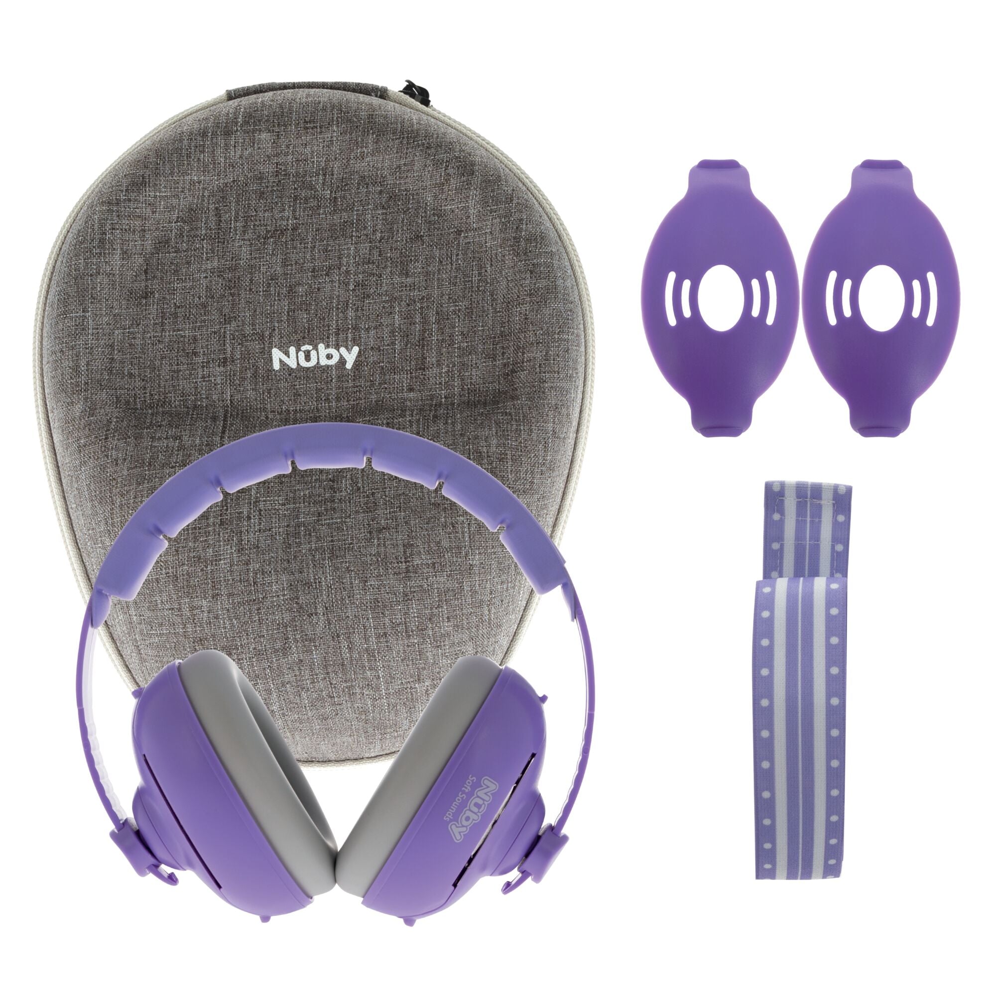 Soft Sounds 2-in-1 Noise Cancelling Earmuffs | Purple #37374