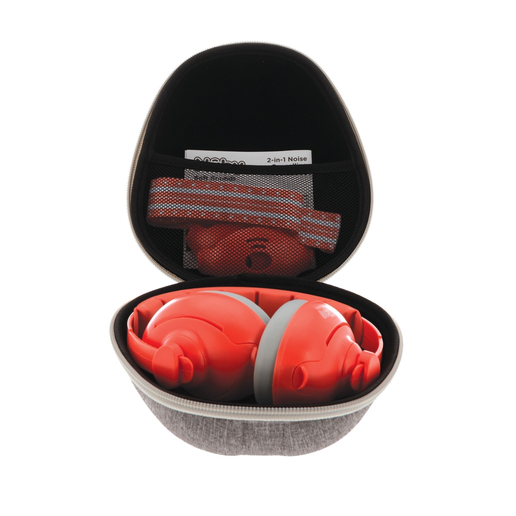 Soft Sounds 2-in-1 Noise Cancelling Earmuffs | Orange #375XQ