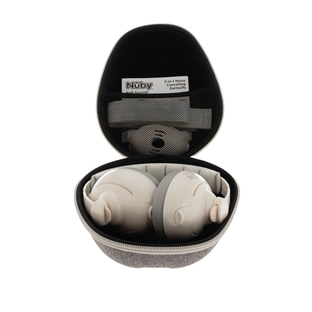 Soft Sounds 2-in-1 Noise Cancelling Earmuffs | White #372EE