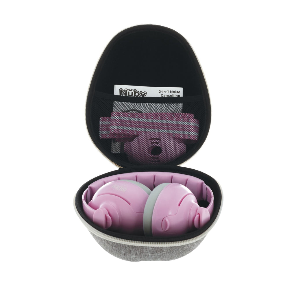Soft Sounds 2-in-1 Noise Cancelling Earmuffs | Pink #374DT