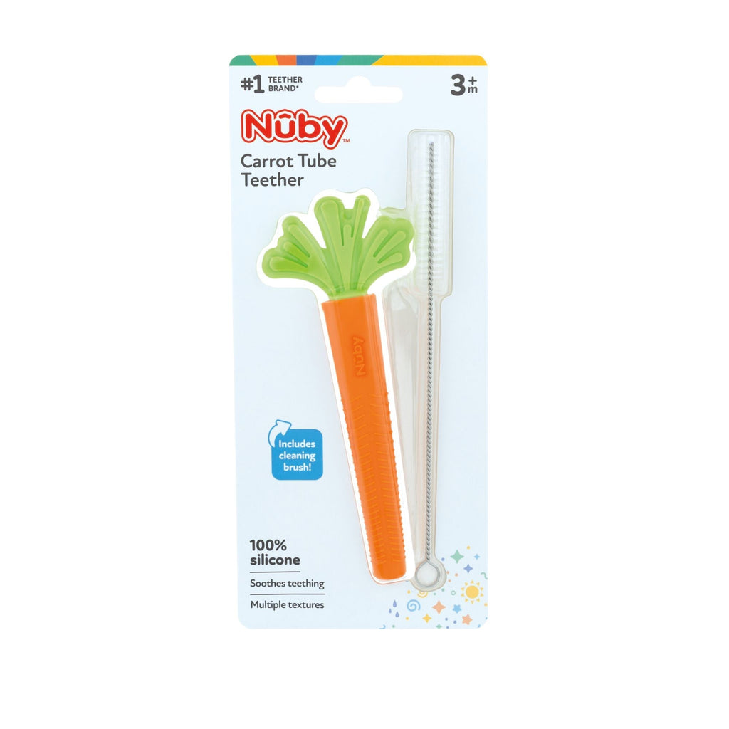 Silicone Carrot Tube Teether #082AE