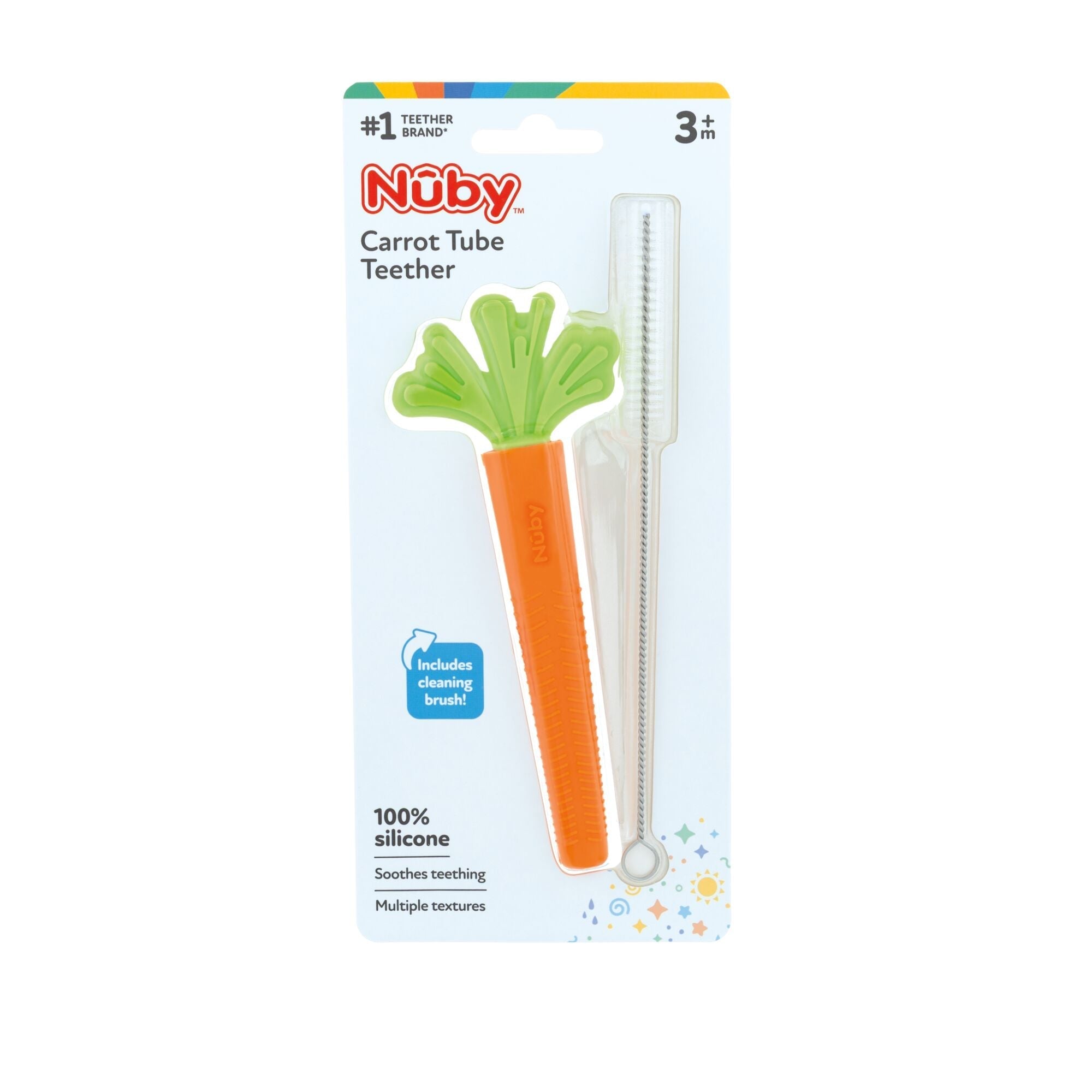 Silicone Carrot Tube Teether #082AE