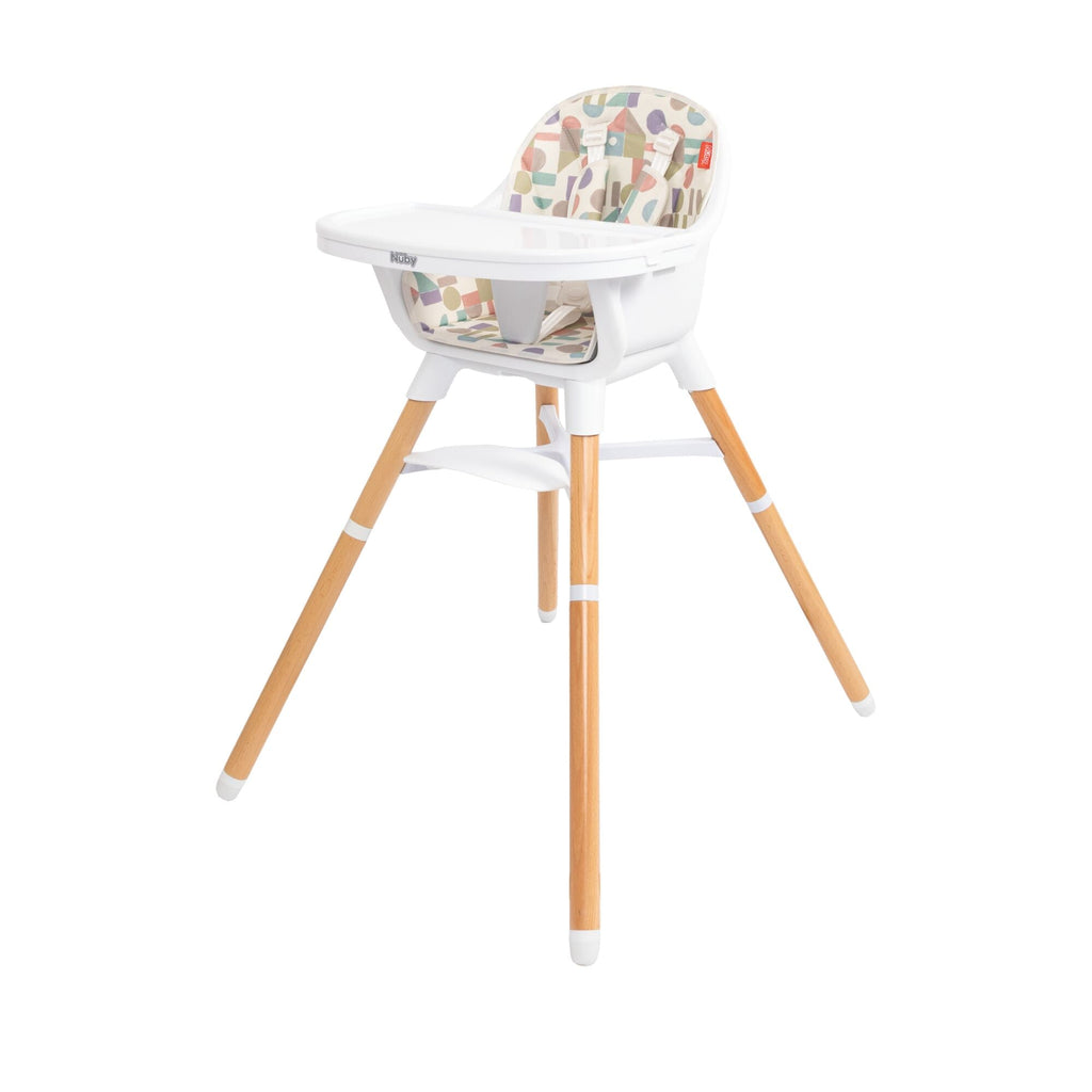 4-in-1 Multi-Use High Chair | White Geometrics #198K1