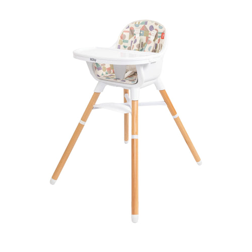 4-in-1 Multi-Use High Chair | White Geometrics #198K1