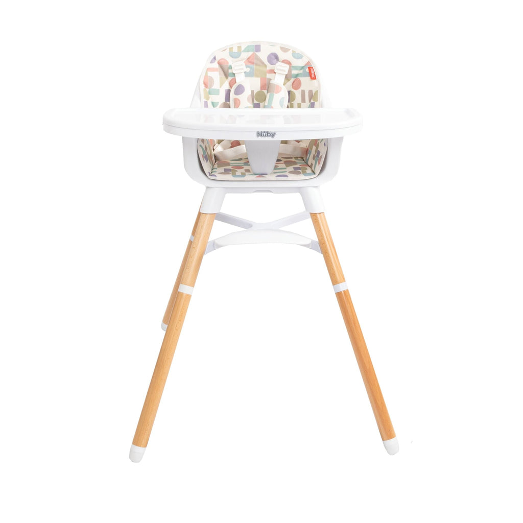 4-in-1 Multi-Use High Chair | White Geometrics #198K1