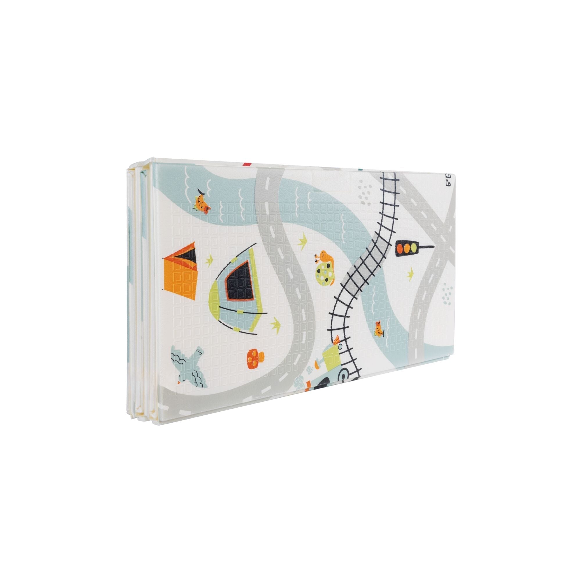 Reversible Floor Mat | Cars & Roads #09874