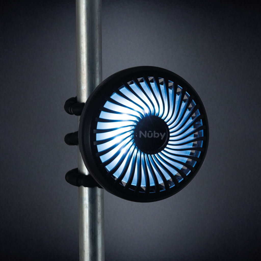 Large LED Stroller Fan | Blue #1686F