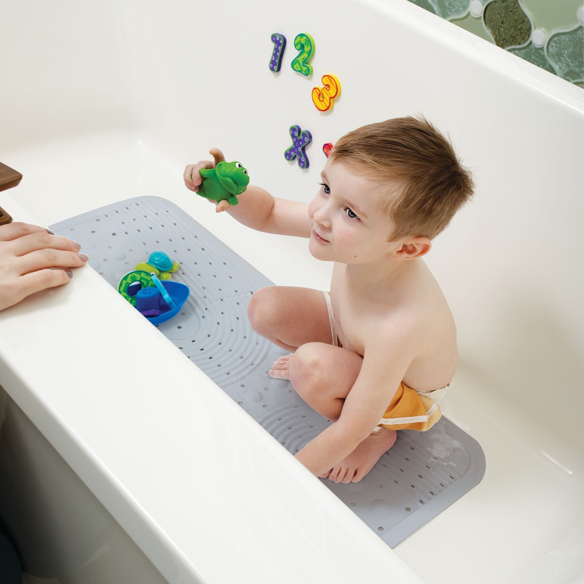 Cushioned Bath Mat | White #26018