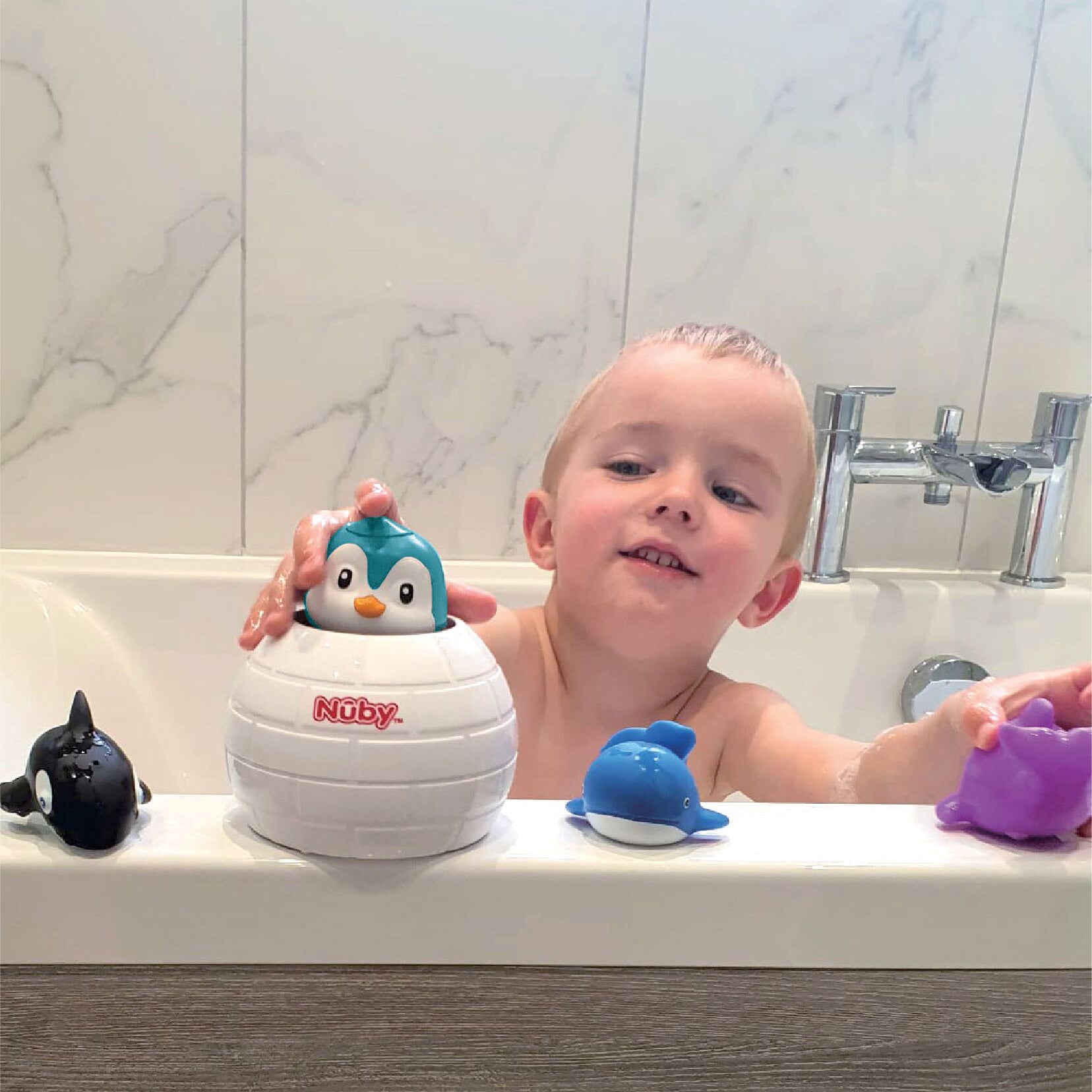 Penguin Pop-Up Bath Toy #124PS