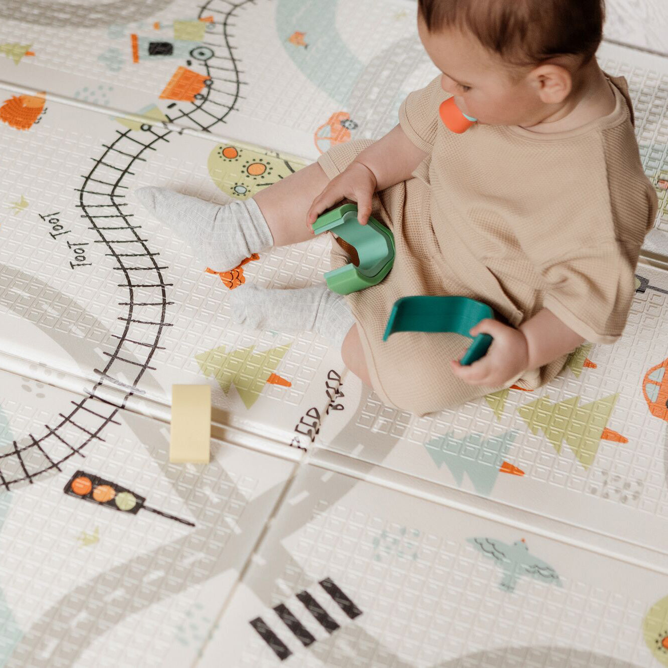 Reversible Floor Mat | Cars & Roads #09874