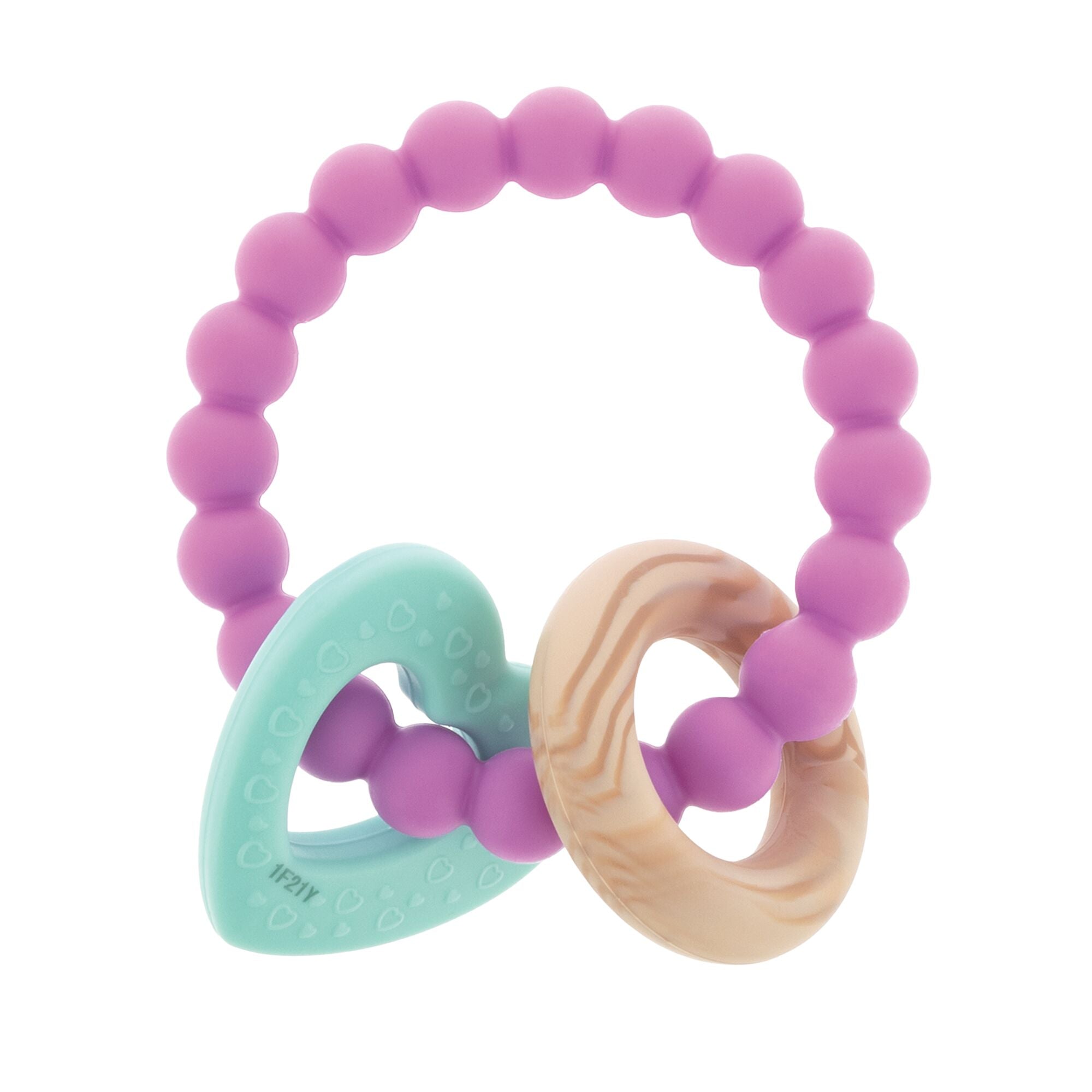 Beaded Silicone Teething Ring #001WP