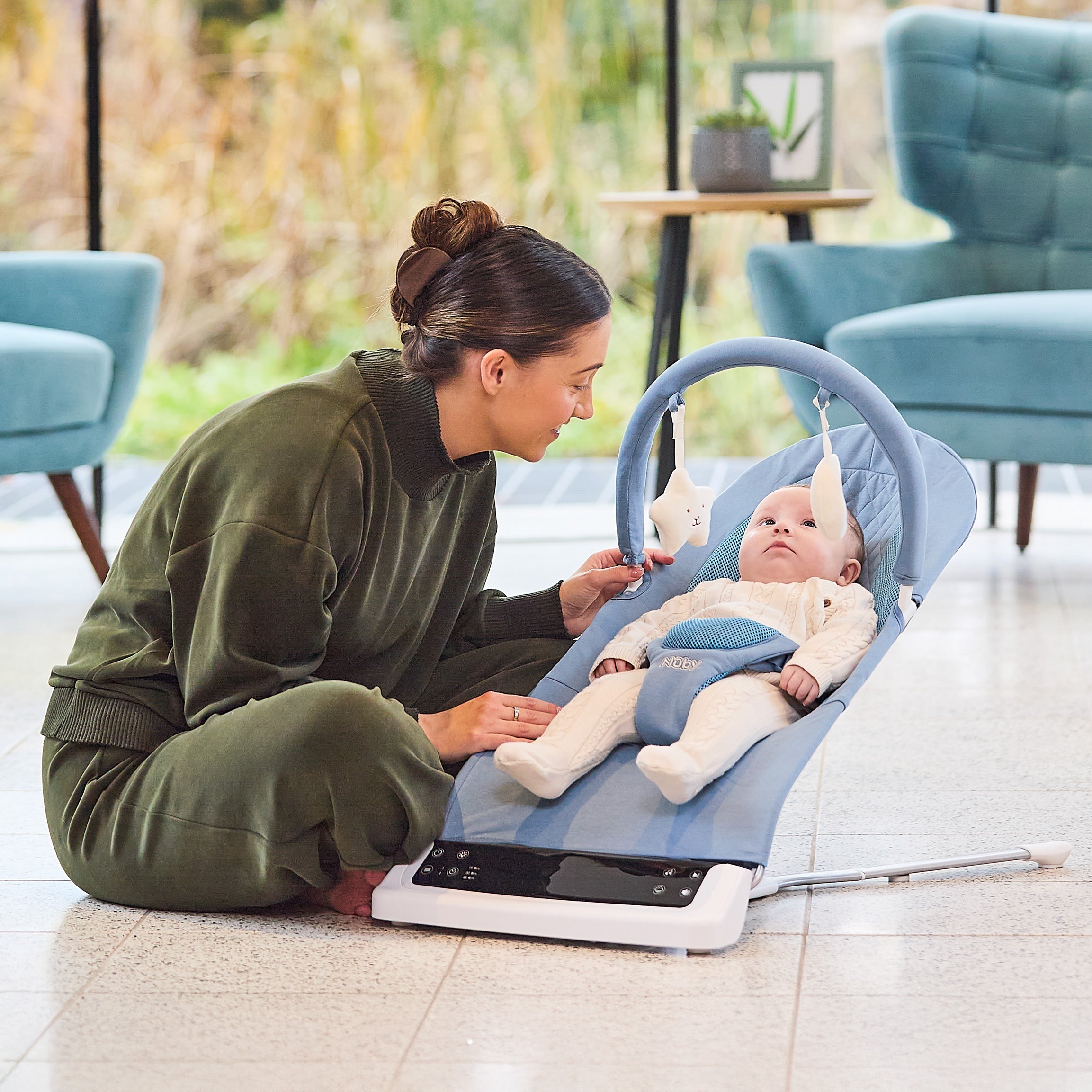 Deluxe Baby Bouncer Seat | Blue #252C8