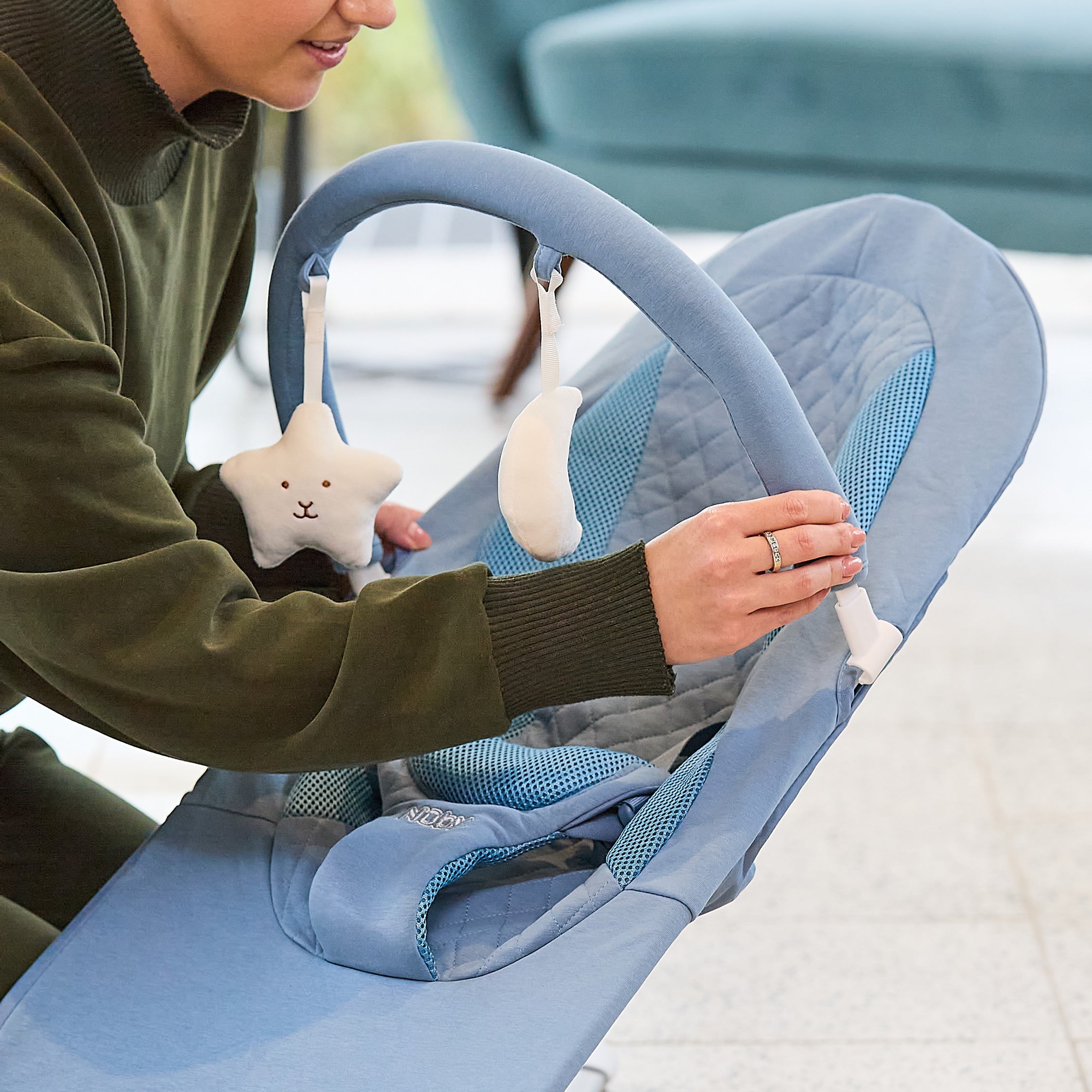 Deluxe Baby Bouncer Seat | Blue #252C8
