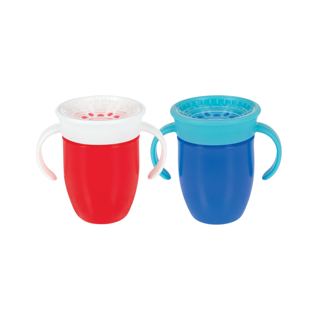 360 Wonder Cup with Handles (2 Pack - 5 oz) | Blue/Red #346ML