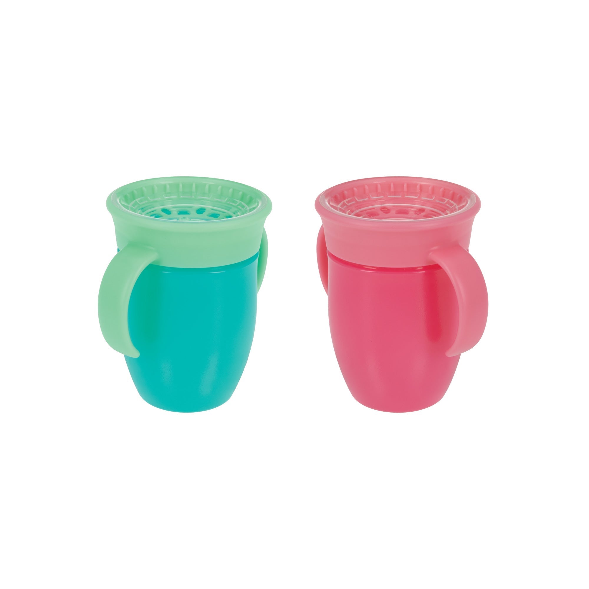 360 Wonder Cup with Handles (2 Pack - 5 oz) | Pink/Aqua #345DW